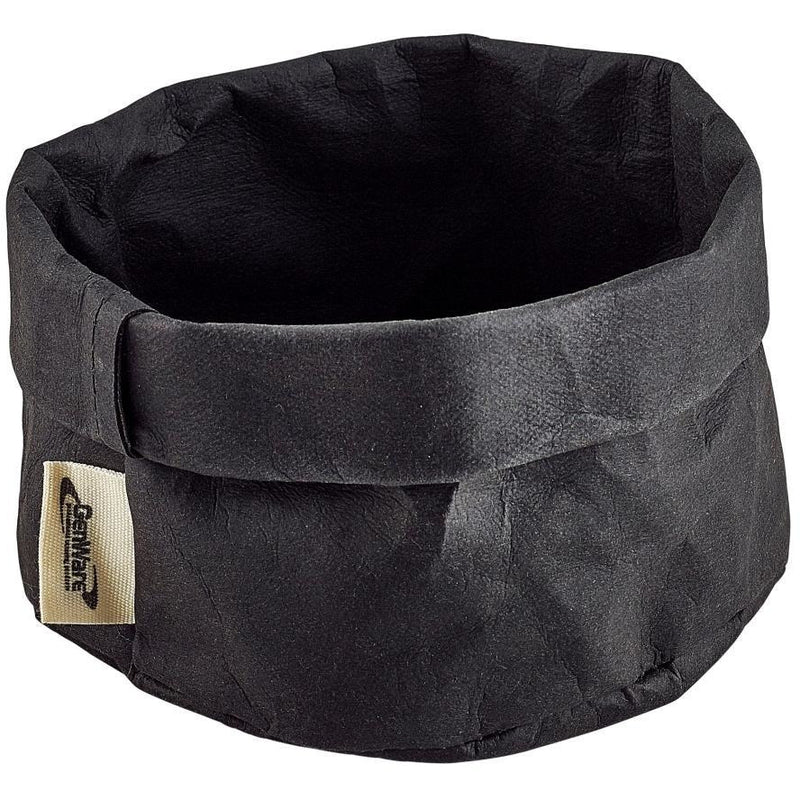 Black Washable Paper Bag 13 Dia x 10cm (H)