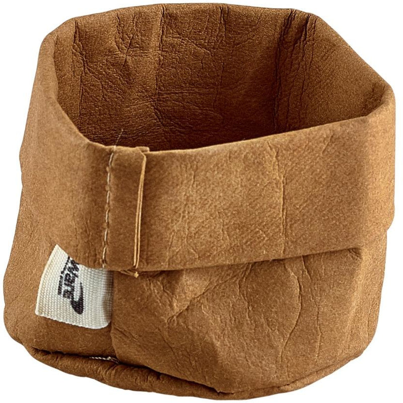 Brown Washable Paper Bag 7 Dia x 6cm (H)