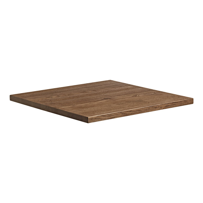 Rustic Solid Oak Table Top - Smoked - 70 x 70cm
