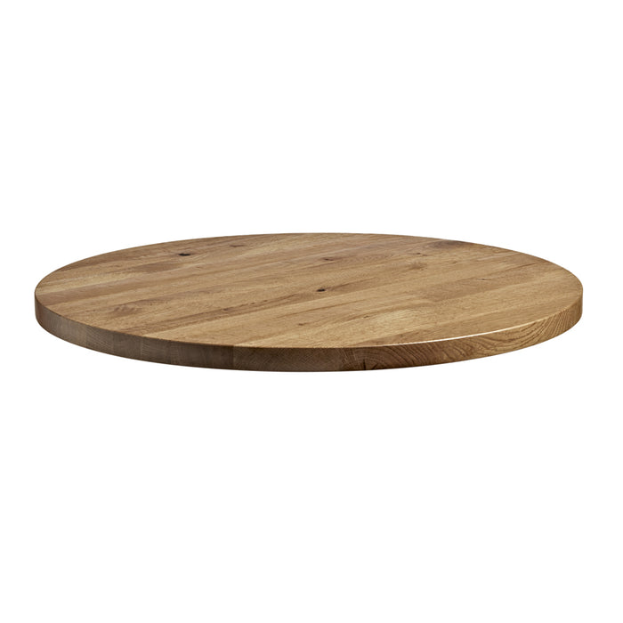 Rustic Solid Oak Table Top - Rustic Antique - 60cm