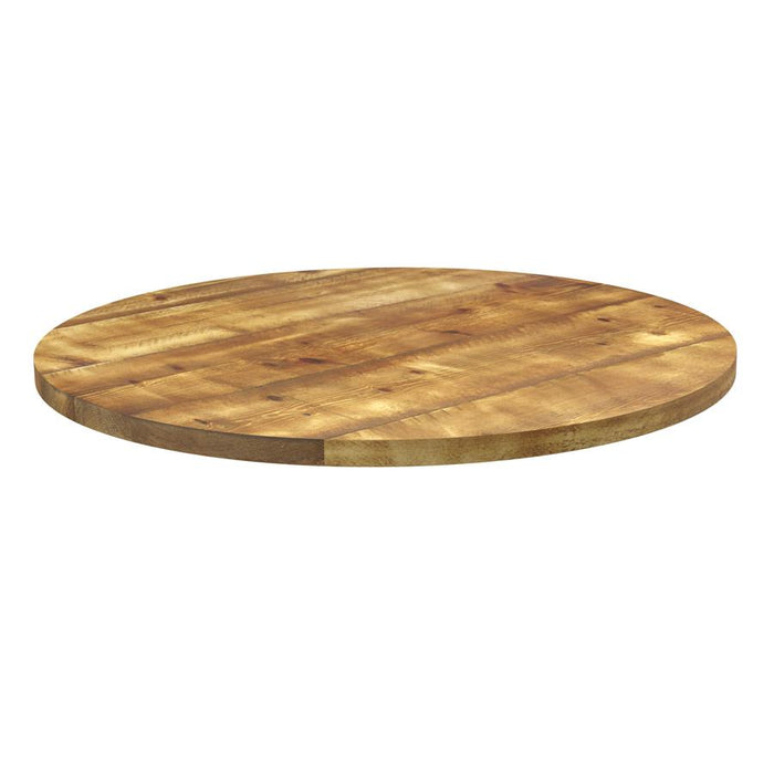 Rustic Aged Solid Wood Table Top - 750 x 32mm