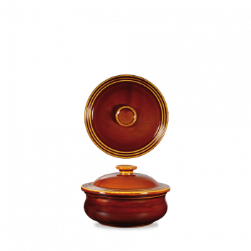 Rustic Brown  Lidded Stewpot 15Oz Box 6