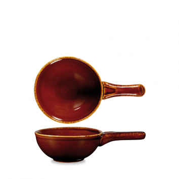 Rustic Brown  Deep Skillet 20Oz Box 6