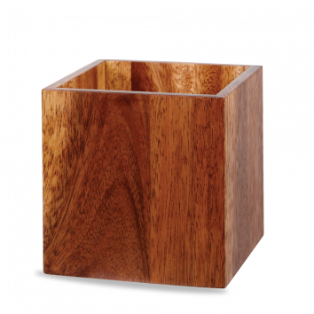 Wood  Buffet Cube - Medium 6" Op Stk 4