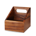 Wood Square Medium Wooden Carrier 6" Box 4