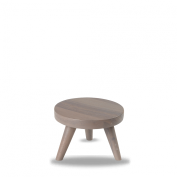 Wood Round Grey Small Stand 15X10Cm Box 4