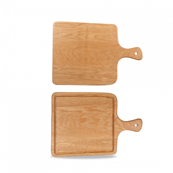 Wood  Sq Handled Board 16.7"X10.6"X0.8" Op Stk 4