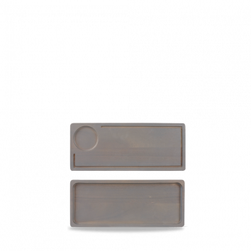 Wood  Large Grey Deli Board 40 X 16.5Cm Box 4