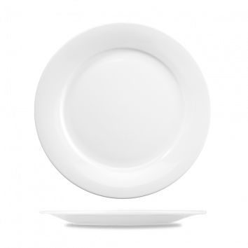 Menu Porcelain Mid Rim Plate 10 5/8" Box 6