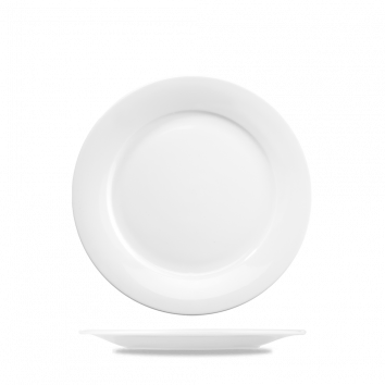 Menu Porcelain Mid Rim Plate 8" Box 6