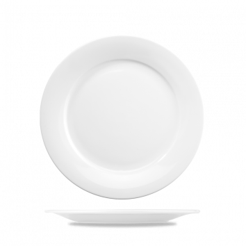 Menu Porcelain Mid Rim Plate 9" Box 6