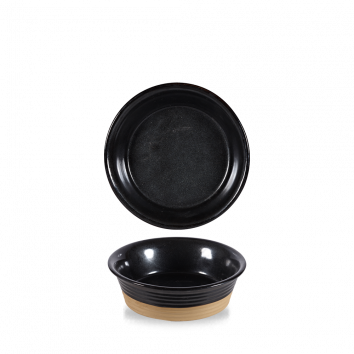 Black Igneous  Large Pie Dish 19.3Oz Box 6