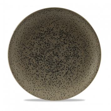 Menu Shades Caldera Flint Grey Coupe Plate 10.5" Box 6