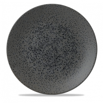 Menu Shades Caldera Flint Grey Coupe Plate 11 3/8" Box 6