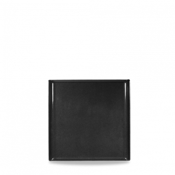 Plastic  Sq Blk Melamine Tray 11 7/8"X11 7/8" Box 4