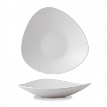Plastic  White Lotus Melamine Dish  14" Box 4