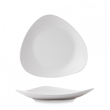 Plastic  White Lotus Melamine Platter 13 3/4" Box 4