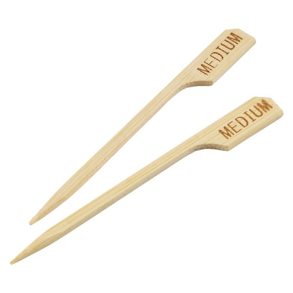 Bamboo Skewers Stick Steak Markers 9cm/3.5" Medium (100pcs)