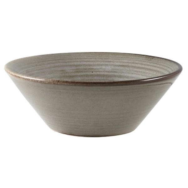 Terra Porcelain Grey Conical Bowl (14cm)