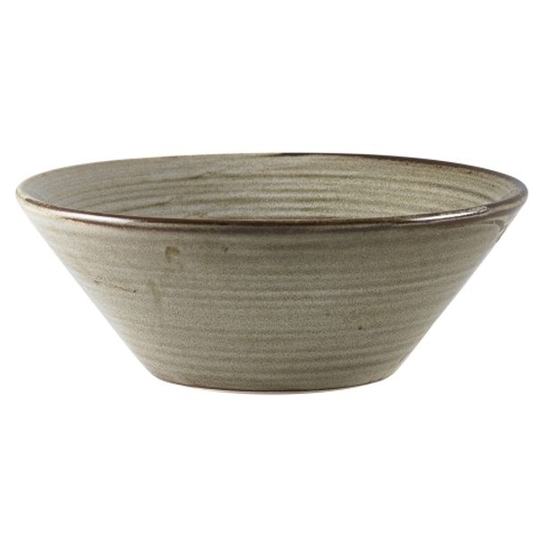 Terra Porcelain Grey Conical Bowl (16cm)