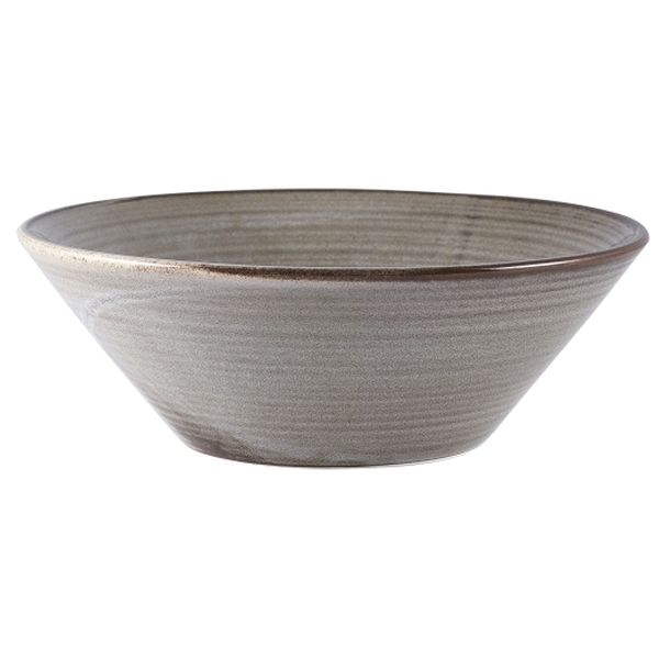 Terra Porcelain Grey Conical Bowl (19.5cm)
