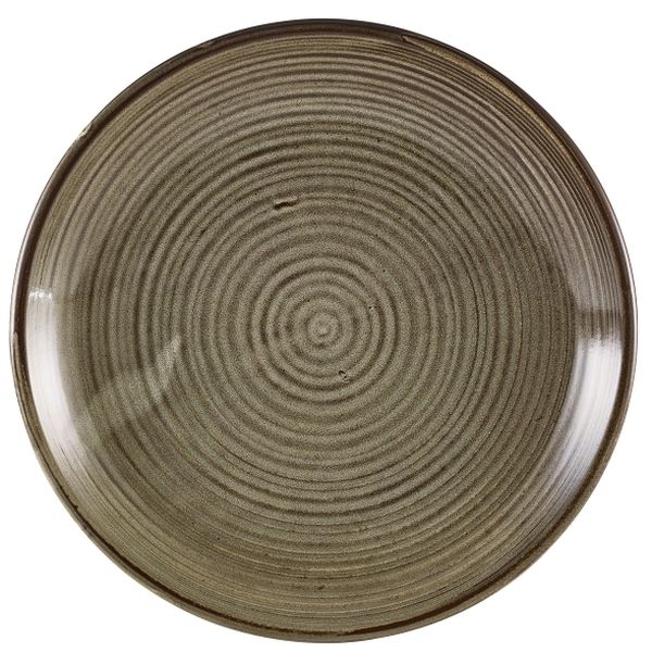 Terra Porcelain Grey Deep Coupe Plate (25cm)