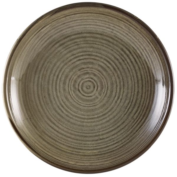 Terra Porcelain Grey Deep Coupe Plate (28cm)
