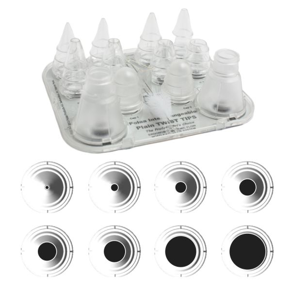 Piping Nozzle Set Plain Hole