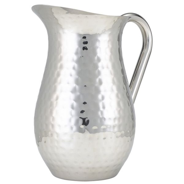 Hammered Stainless Steel Water Jug 2L/67.6oz