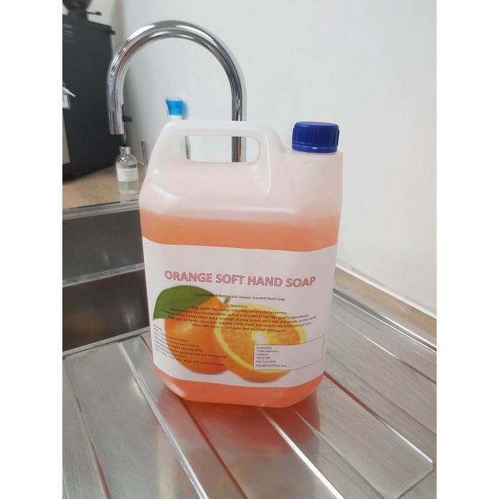 5L Orange Soft Antibacterial Hand Soap.