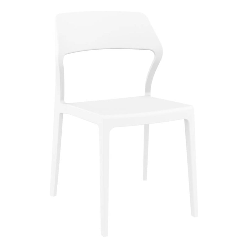 Superior quality, blow moulded side chair available in 6 colours
Snow chair is produced with a single injection of polypropylene reinforced with glass fibre obtained by means of the latest generation of air moulding technology with neutral tones. For indoor and outdoor use.