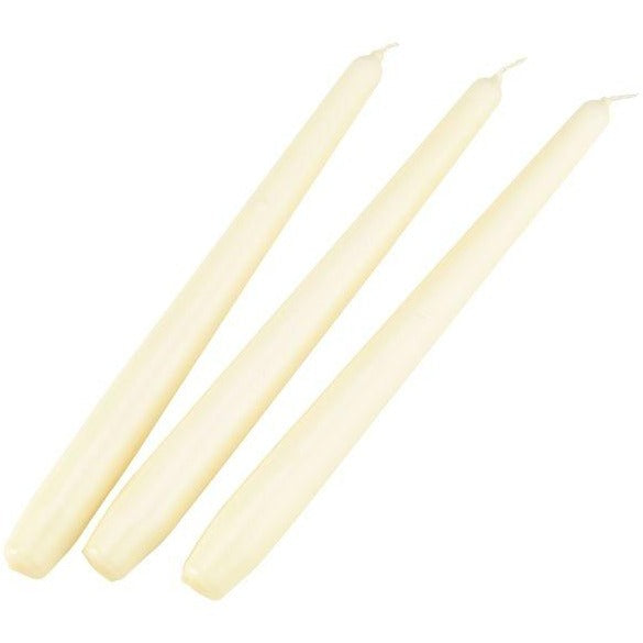 Candle Tapered Ivory 10" (Pack 100)