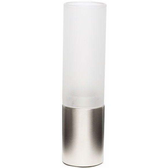 Table Lamp Stainless Steel Frosted Glass 19cm