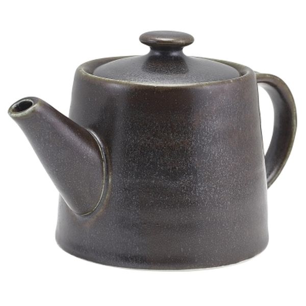Terra Porcelain Black Teapot (50cl/17.6oz) (Pack 6)