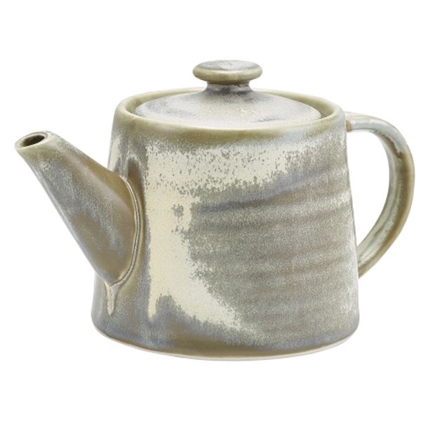 Terra Porcelain Matt Grey Teapot (50cl/17.6oz) (Pack 6)
