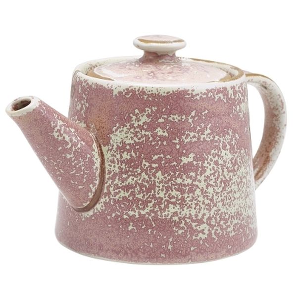 Terra Porcelain Rose Teapot (50cl/17.6oz) (Pack 6)