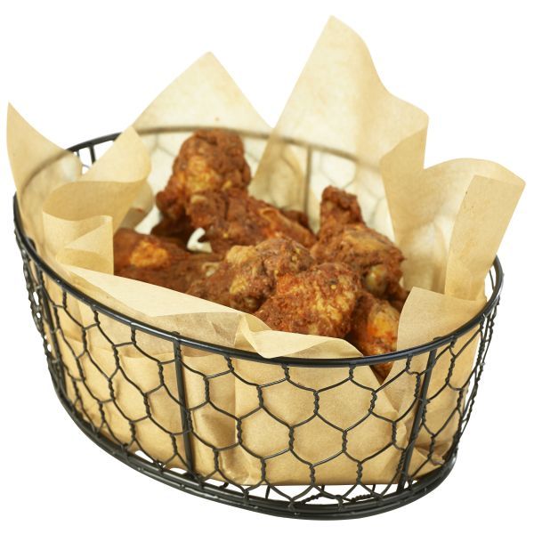 Serving Basket Wire Black 24 x 18 x 8.5cm (Pack 6)